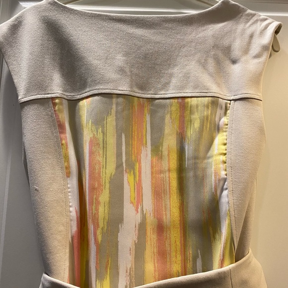 Joe Zee Beige Watercolor Sheath Dress - Picture 6 of 6